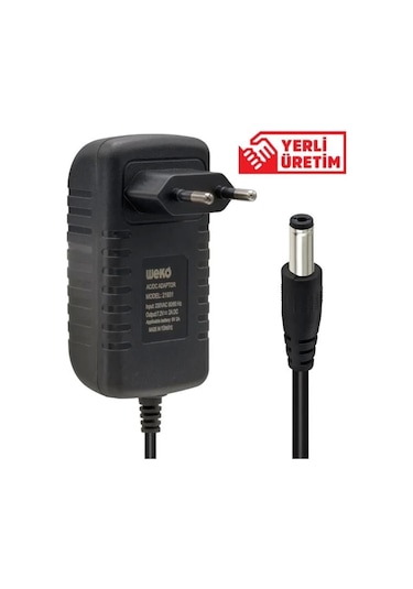 Weko 7.2 Volt - 2 Amper 5.5 X 2.5 Uçlu Ledli Yerli Üretim Akü Şarj Cihazı Out:6v-2a