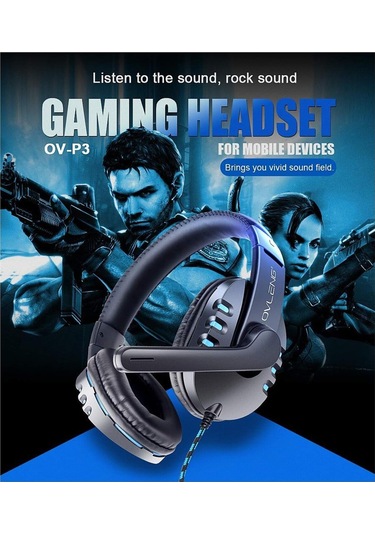 Ov-p3 Kulak Üstü Kulaklık Gürültü Önleme Ve Mikrofon