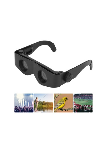 Vkemall Gözlük Tipi Teleskop, İki Renkli Lensli, Göz Yorumu Azaltıcı, Uzak Menzilli Görüş, Elserbest Kullanim, Balıkçılık-opera-tiyatro İçin