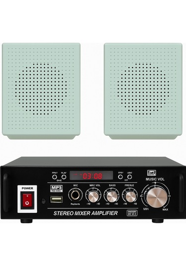 Luxury,eco Seri 2 Hoparlör 1 Anfi, Masaj Salonu Ses Sistemi, Spa Ses Sistemi, Hafif Müzik Ve Anons Ses Sistemi