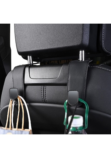 Padalink Araba Başı Direnci Kanca, 360 Döner, Gizlenebilir, Çok Amaçlı Araç İçi Saklama, 50kg Yük Kapasitesi, Karbon Fiber Desenli