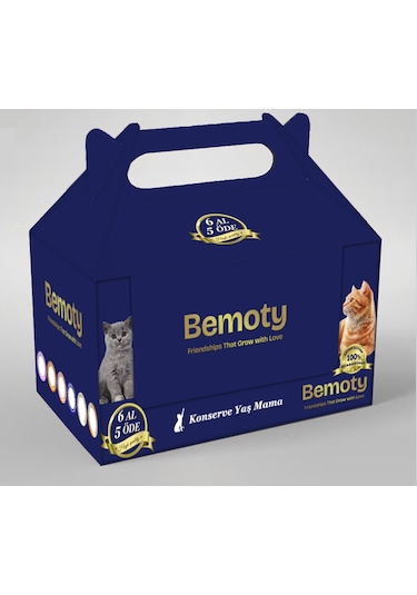 Bemoty Karışık Lezzetler Yetişkin Kedi Konservesi 6 x 415 G