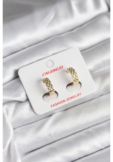 Gold Renk Kadın Küpe 14k Renkli 83587057