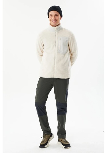 Exuma Erkek Taş Rengi Peluş Polar 2411149 Taş