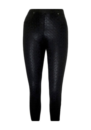 Besttrend Kadın Deri Baskılı Cepli Pantolon Tayt (160)