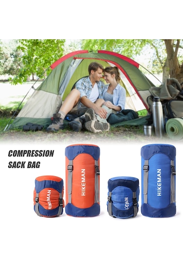 Açık Hava Uyku Tulumu Sıkıştırma Çantası Turuncu L Beden Turuncu