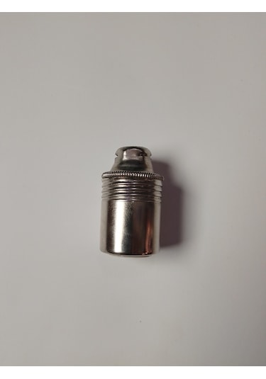 Orgun Dekoratif E14 Düz Krom Metal Duy 10'lu