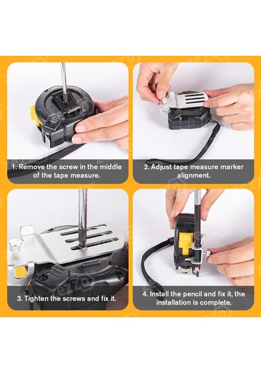 Adet Şerit Metre Sabit Klip İşaretlemesi Kolay Kazıma Çizim Çizgileri Ölçüm Ölçme Eki Araçları Esnek Cetvel Konum Kelepçesi