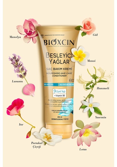 Bioxcin Besleyici Yağlar Bakım Saç Kremi 250 Ml - Sülfatsız, Kuru Ve Yıpranmış Saçlar Saç Dökülme Karşıtı