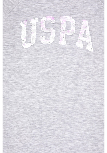 U.s. Polo Assn. Kız Çocuk Açık Gri Melanj Elbise Örme 50314313-vr091 Acık Grı Melanj