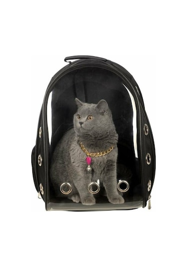Şeffaf Astronot Kedi Sırt Taşıma Çantası 42 x 22 x 33 CM