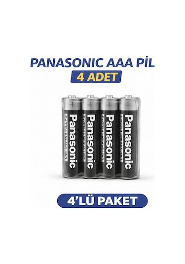 Panasonic Aaa R03 İnce Pil Zinc Carbon Extra Heavy Duty 2 Li 2 Paket