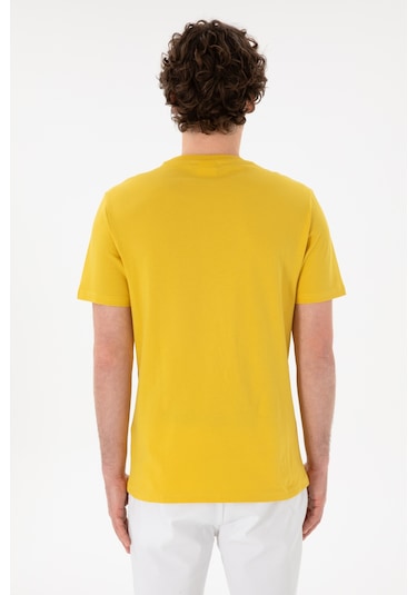 U.S. Polo Assn. Erkek Regular Fit Bisiklet Yaka Sarı Basic Tişört 50305928-VR094 U.S. Polo Assn. Erkek Regular Fit Bisiklet Yaka Sarı Basic Tişört 50305928-VR094