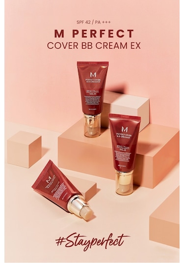 Missha Yoğun Kapatıcılık Sunan BB Krem M Perfect Cover BB Cream Ex No: 23