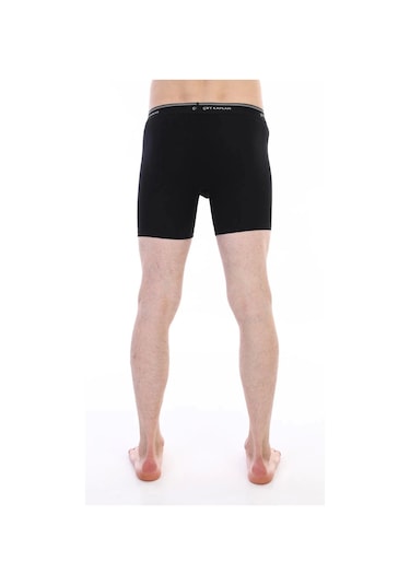 Çift Kaplan 855 Uzun Erkek Boxer Siyah