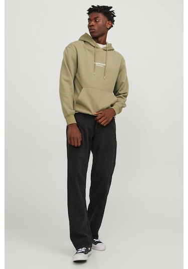 Jack & Jones Erkek Sweat 12241687 Yağ Yeşili Yağ Yeşili