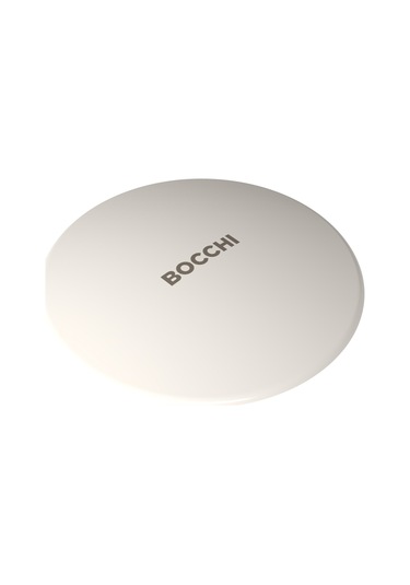 Bocchi Logolu Seramik Süzgeç Kapağı Parlak Bisküvi 1219-014-0120 Parlak Bisküvi