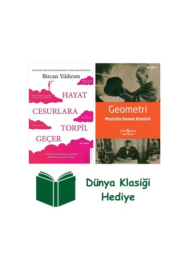Hayat Cesurlara Torpil Geçer - Özel Baskı + Geometri + Dünya Klasiği Hediye