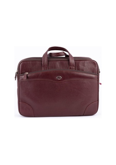126 Model Deri Evrak Çantası Bordo-134305 Siyah