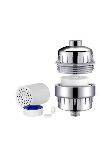 Cbtx 10-15 Katmanlı Aktif Karbon Banyo Duş Filtresi Banyo Suyu Filtresi Arıtma Su Duş Seti Su Arıtma Filtresi Çok Renkli