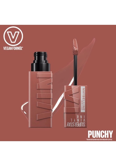 Maybelline New York Super Stay Vinyl Ink Likit Ruj 120 Punchy