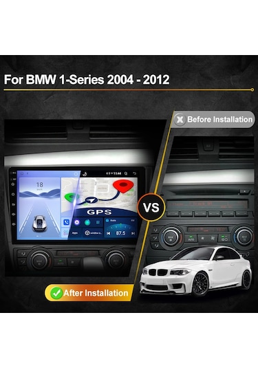 Bmw 1 Serıes M/c E81-e82-e87-e88 2004-2012 Multimedya Navigasyon Usb Kamera Carplayer
