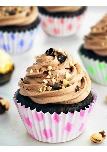 Muffin Kek Kalıbı Kapsülü 80 'li Royaleks-enf-539 Çok Renkli