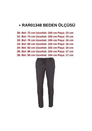 Erkek Jogger Pantolon Bel Bağcıklı Dar Kesim Rar01348 Gri