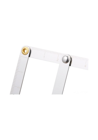 Yifomall Altın Oran Kaş Şekillendirici Ölçüm Cetveli - Paslanmaz Çelik, Taşınabilir Ve Katlanabilir Tasarım