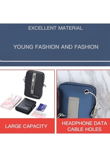 Novahub Baellerry Omuz Çantası Basit Tasarım, Büyük Kapasiteli Messenger Çanta İş Fermuar Cüzdan Grey Kahverengi Kahverengi