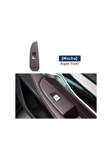 Lhd Çok Renkli Araba Ön Sol Sağ Pencere Kaldırıcı Anahtarı Dış Çerçeve Front Dark Brown R 1 Piece Set