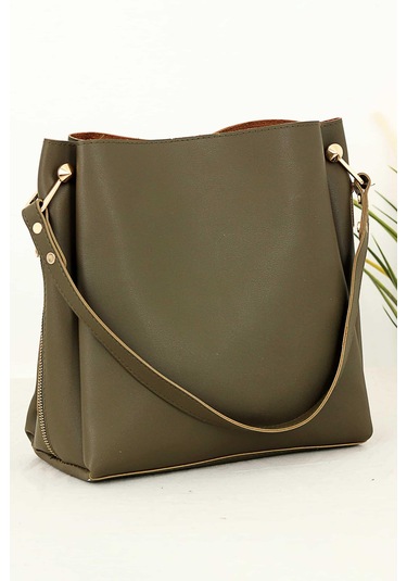 Nicolo İçi Süet Aksesuarlı Kadın Omuz Çantası BP-4713O