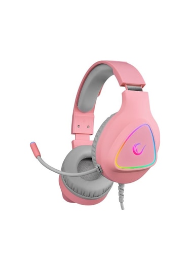 Rampage M7 MONCHER Pembe RGB Led USB 7.1 Gaming Mikrofonlu Oyuncu