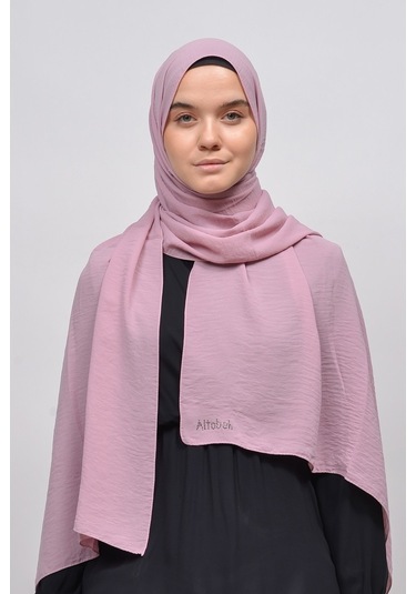Altobeh Caz Krep Tesettür Kadın Şal - Koyu Pembe