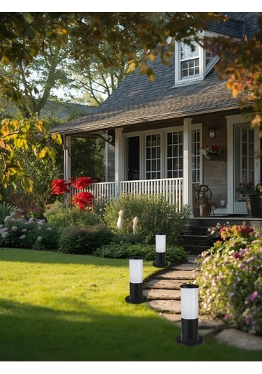 Huzur Elektrik Bollard Direk 30cm Aydınlatma Armatürü 13400