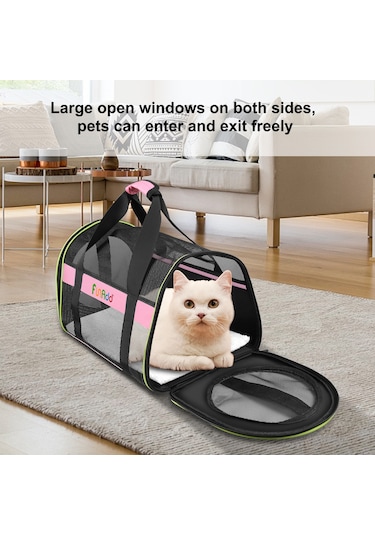 Cbtx Funadd Pet Seyahat Taşıma Çantası Omuz Katlanabilir Tote Çanta Pembe