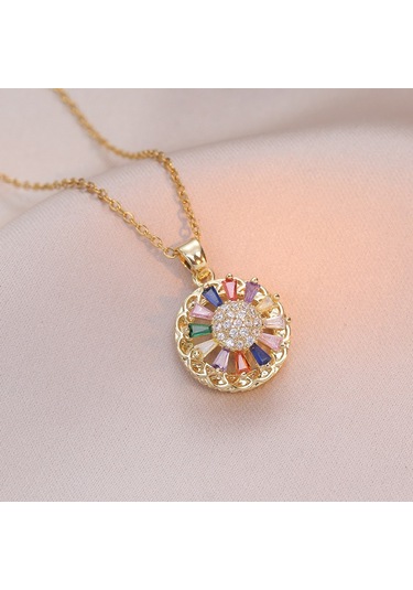 Bayan Kolye: Moda Estetiği Titanyum Çelik Kolye No.262 Çok REnkli
