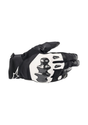 Alpinestars Smx-1 Drystar Korumalı Motosiklet Eldiveni Siyah Beyaz