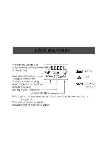 Moly 20a 12v/24v Otomatik Güneş Şarj Kontrolcüsü - Lcd, Usb, Koruma, Akım Gösterimi