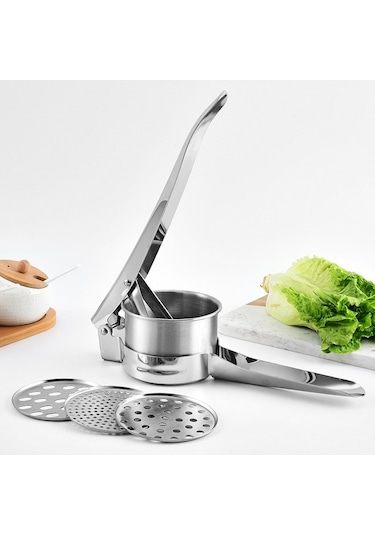 Cbtx Paslanmaz Çelik Patates Presi Manuel Meyve Sıkacağı Sebze Ve Meyve Sıkacağı, Model: Sj-01 Alt Delik