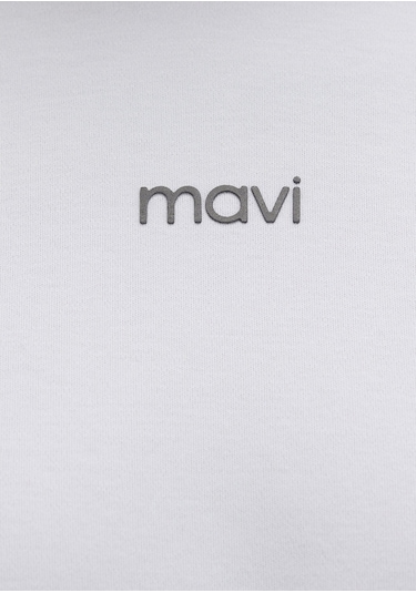 Mavi - Mavi Logo Baskılı Beyaz Tişört 1612829-89201 Beyaz