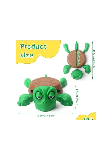 Dükkan Design Hareketli Çılgın Kaplumbağa Bardak Altlığı Yeşil