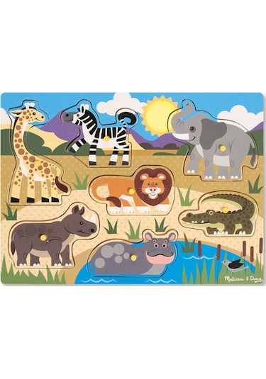 Melissa And Doug Ahşap Tutmalı Yapboz Safari (Yeni)