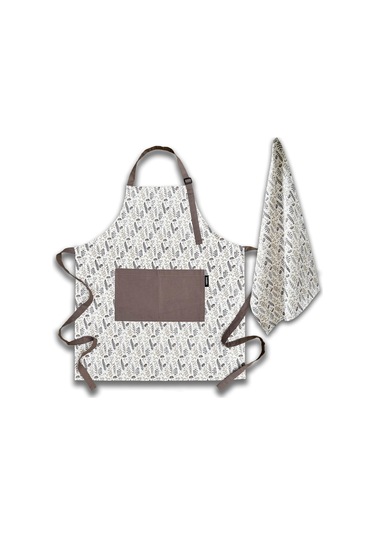 Mutfak Önlüğü Ve Havlu Takımı Pamuklu, İki Cepli Kadın Önlüğü, C Provence Otları, Diğer