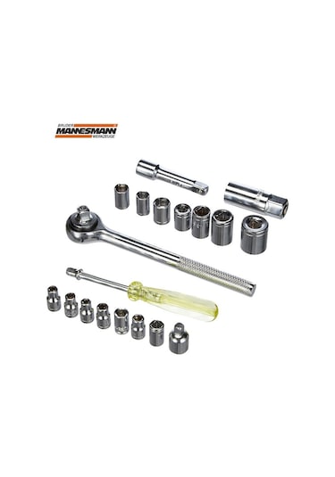 Mannesmann 206 Lokma Takımı, 1/4" 3/8", 20 Parça