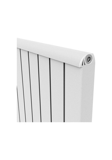 600x1272 Armoni Yatay Alüminyum Radyatör Snow White Beyaz
