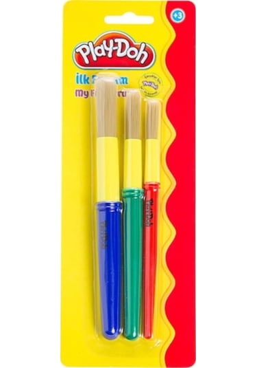 Play Doh Ilk Fırçam 3`lü Fırça Seti