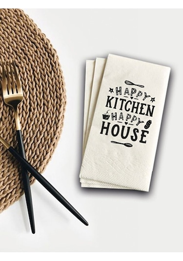 Peçete 100 Yaprak. 33x33 2 Kat, Professional Premium. Happy Kitch