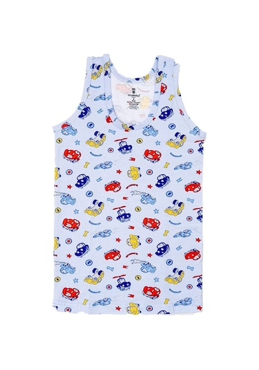 Ceylanoğlu 6'lı Likralı Empirme Erkek Çocuk Atleti- 346 Çok Renkli