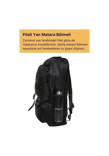 Ortopedik Su Geçirmez Konfor Modeli Fermuarlı Büyük Boy Çok Gözlü Bölmeli Kamp Outdoor Sırt Çantası Çok Renkli